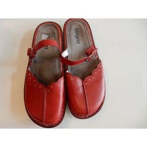 Alegria by PG Lite Red Tuscany Slide Shoe Clog sz 39 US 9